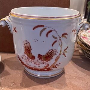 Richard Ginori Rooster Cachepot